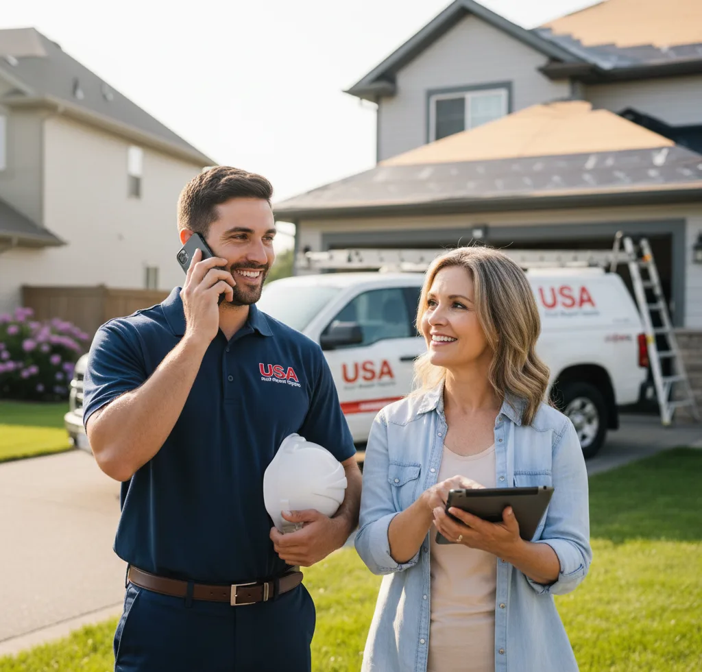 USA Roof Repair Experts customer support in Dilley